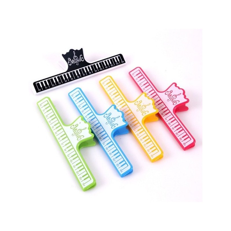 Klips do papieru nut Kera-Audio CLIP PIANO czarny - 5 Klips do papieru nut Kera-Audio CLIP PIANO czarny - 5