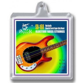 Kolorowe struny do gitary basowej SPOCK SB168 (40-95) - 1