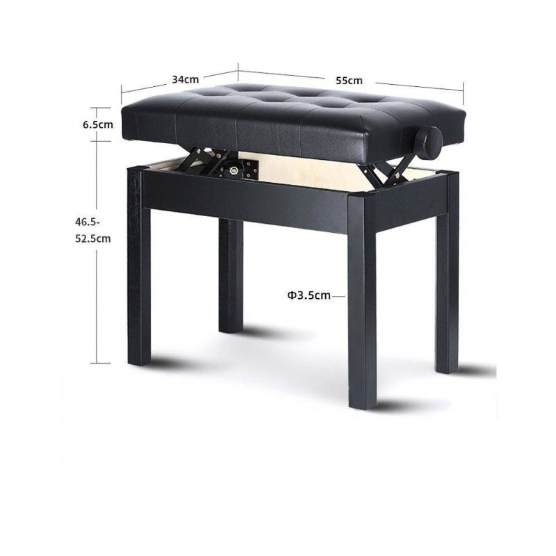 Ława do fortepianu KA-LINE STAND BA-212-WH - 5