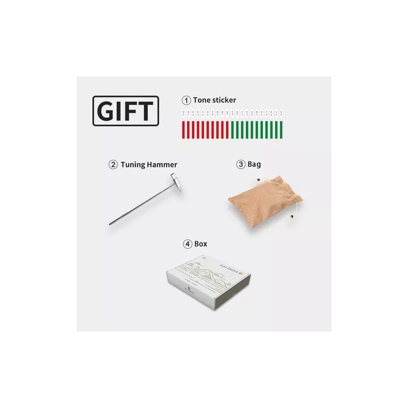 Mała kalimba Hluru KM8-Maple - 3 Mała kalimba Hluru KM8-Maple - 3
