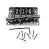 Mostek do gitary basowej 4 struny Kera Audio M-ST-0213 srebrny - 1 Mostek do gitary basowej 4 struny Kera Audio M-ST-0213 srebrny - 1