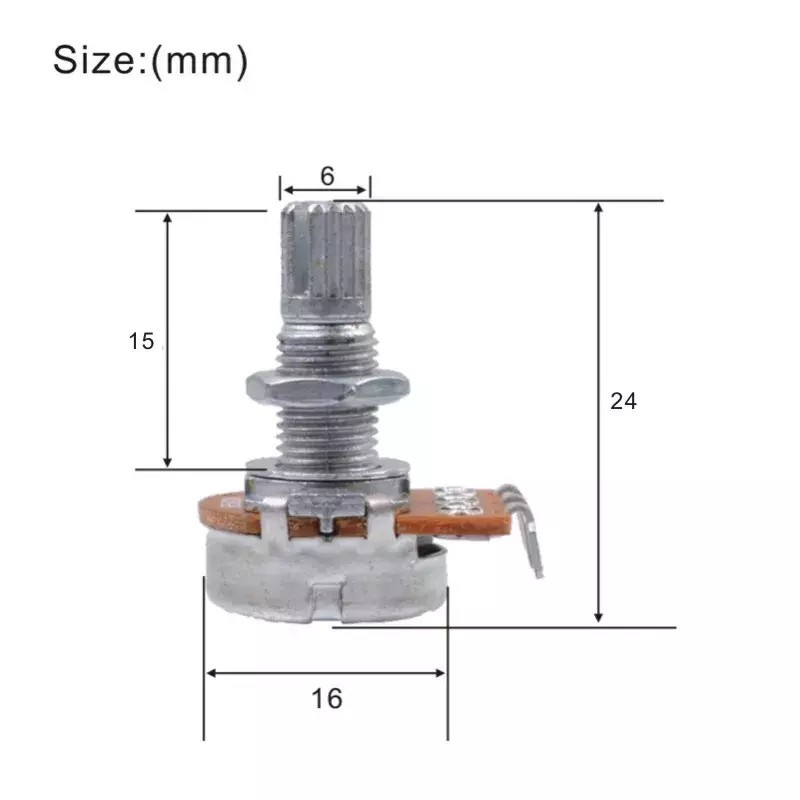 Potencjometr liniowy TONE Kera-Audio B250K/15 - 7