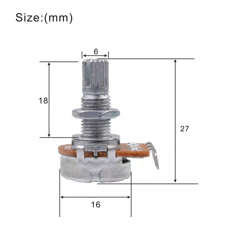 Potencjometr liniowy TONE Kera-Audio B500K/18 - 7