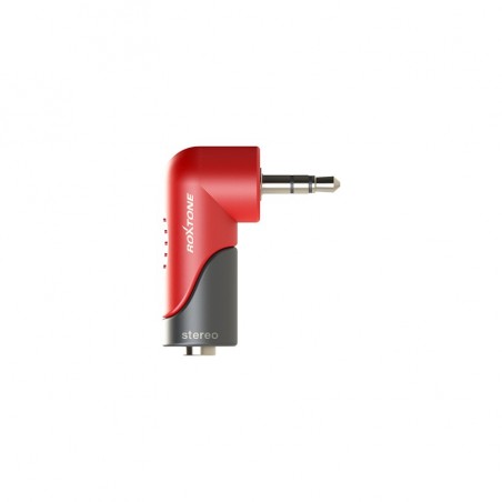 Redukcja przejściówka Wtyk Jack 3.5mm Stereo do Gniazdo Kątowe Jack 3.5mm Stereo Roxtone RPAN200 - 1