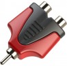 Redukcja przejściówka wtyku RCA na 2 x gniazdo RCA Roxtone RPAN310 - 2 Redukcja przejściówka wtyku RCA na 2 x gniazdo RCA Roxtone RPAN310 - 2