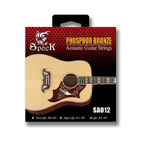 Struny do gitary akustycznej SPOCK SA012 (12-53) - 1