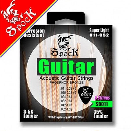 Struny do gitary akustycznej SPOCK SD011 - 1