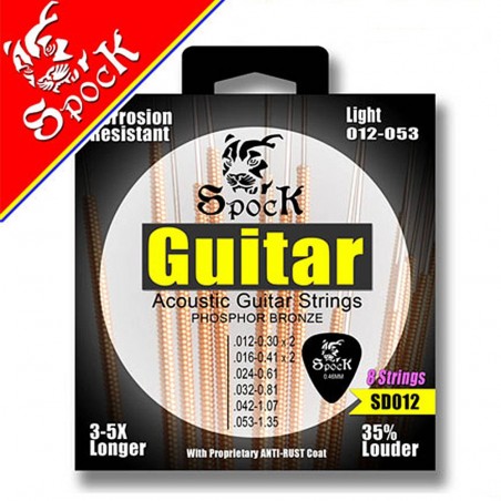 Struny do gitary akustycznej SPOCK SD012 - 1
