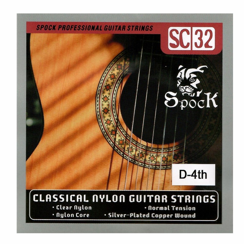 Struny pojedyncze do gitary klasycznej SPOCK 0.30/D-4th/SC32 - 1