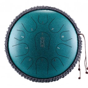 Tongue drum 11 ton 14" premium Hluru TB11-14-MineralGreen - 1