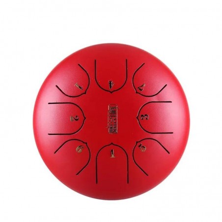 Tongue drum lotus children 6" 8 ton Hluru-Huashu TC8-6-Red - 1