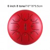 Tongue drum lotus children 6" 8 ton Hluru-Huashu TC8-6-Red - 2