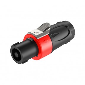 Wtyk głośnikowy czerwony 4-pin Roxtone RS4F-N-RD - 1