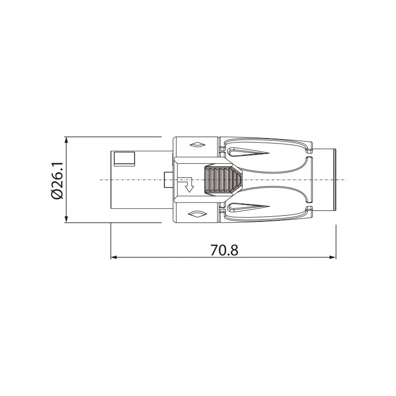 Wtyk głośnikowy niebieski 4-pin Roxtone RS4F-N-BU - 5