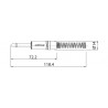 Wtyk typu Jack 6.3mm mono Roxtone RJ2PP-NN - 5
