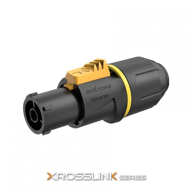 Wtyk zasilania IP65 Roxtone RAC3FWP - 1 Wtyk zasilania IP65 Roxtone RAC3FWP - 1