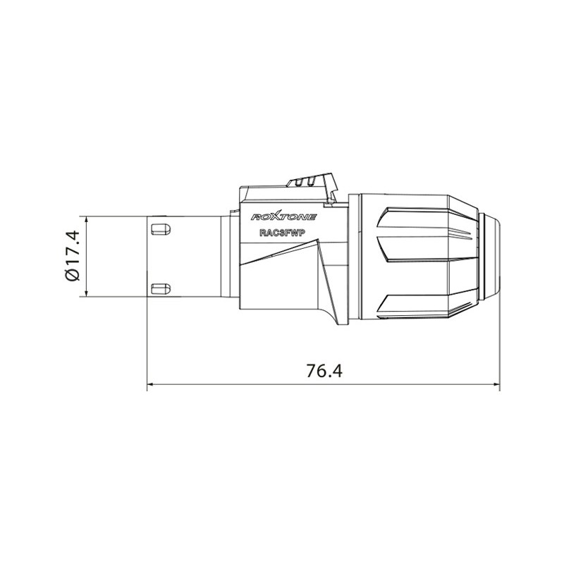 Wtyk zasilania IP65 Roxtone RAC3FWP - 3 Wtyk zasilania IP65 Roxtone RAC3FWP - 3