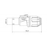Wtyk zasilania IP65 Roxtone RAC3FWP - 3 Wtyk zasilania IP65 Roxtone RAC3FWP - 3