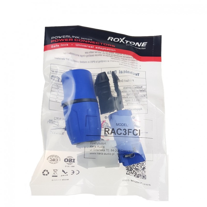 Wtyk zasilania power-in Roxtone RAC3FCI - 6