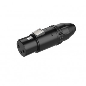 Złącze wodoodporne IP67 typu XLR Roxtone RX3FWP-BG - 1