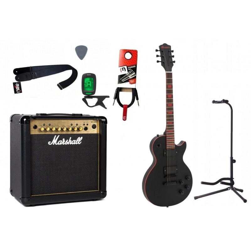 Gitara elektryczna Dimavery LP-800 + wzmacniacz - zestaw 1430 - 1