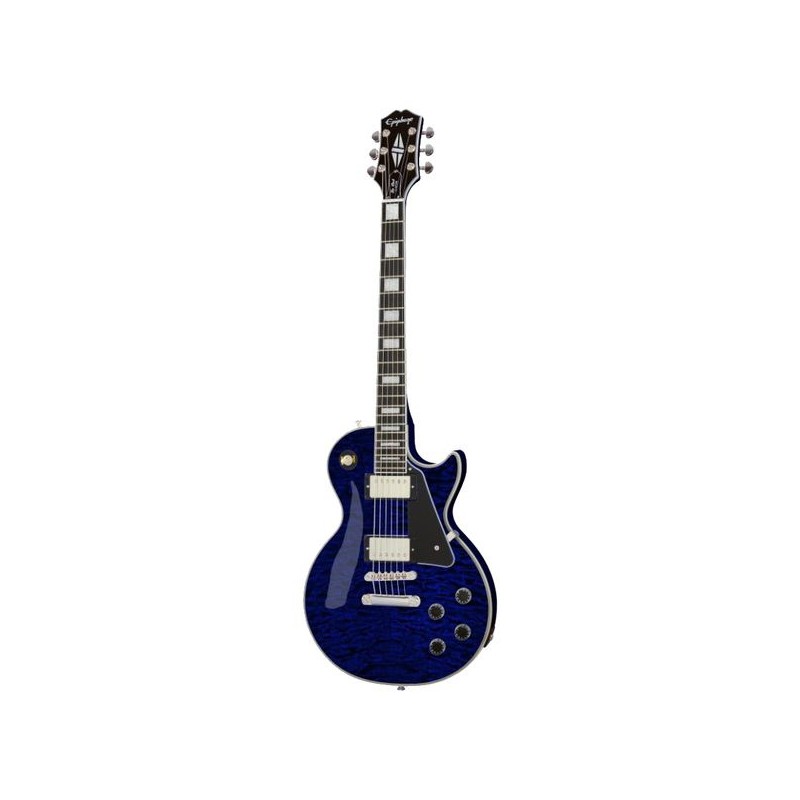 Epiphone Les Paul Custom Quilt Viper BL - gitara elektryczna - 1