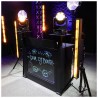 DNA DJ BOOTH extension - stół stanowisko DJ podświetlana tablica LED RGB pilot pokrowiec + dostawki ZESTAW - 9