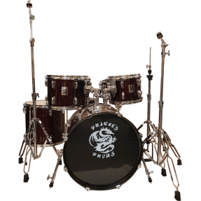 Dragon's Drums DD412111A 18" Black - Perkusja akustyczna zestaw - 1
