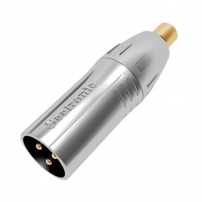 Seetronic Adapter XLR 3P męski na gniazdo RCA żeński