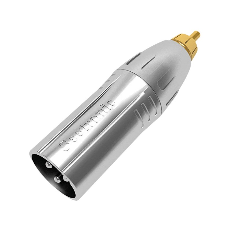 Seetronic Adapter XLR 3P męski na wtyk RCA męski