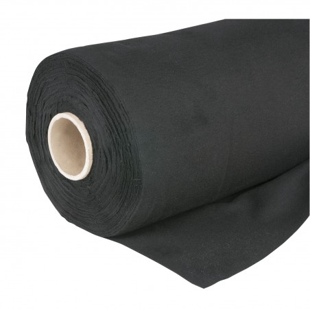 ShowGear Dekomolton 160 g/m² czarny - 1.3 x 60 m