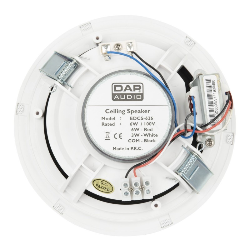 DAP Audio Głośnik 6" sufitowy pasywny EDCS-626 - biały DAP Audio Głośnik 6" sufitowy pasywny EDCS-626 - biały
