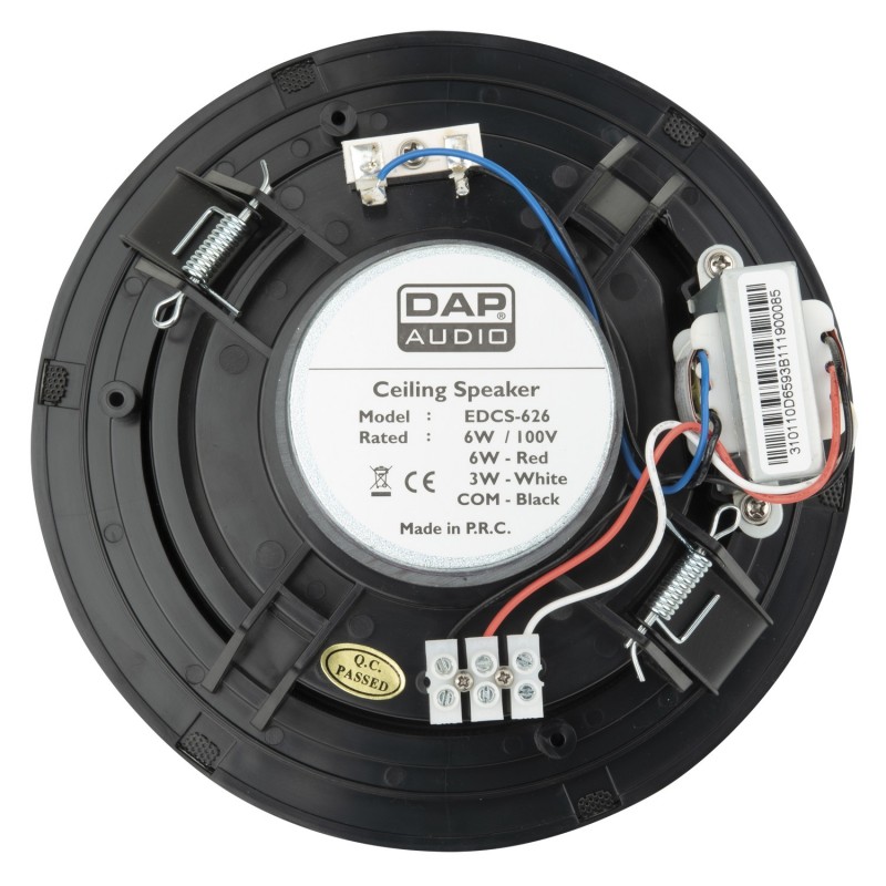 DAP Audio Głośnik 6" sufitowy pasywny EDCS-626 - czarny DAP Audio Głośnik 6" sufitowy pasywny EDCS-626 - czarny