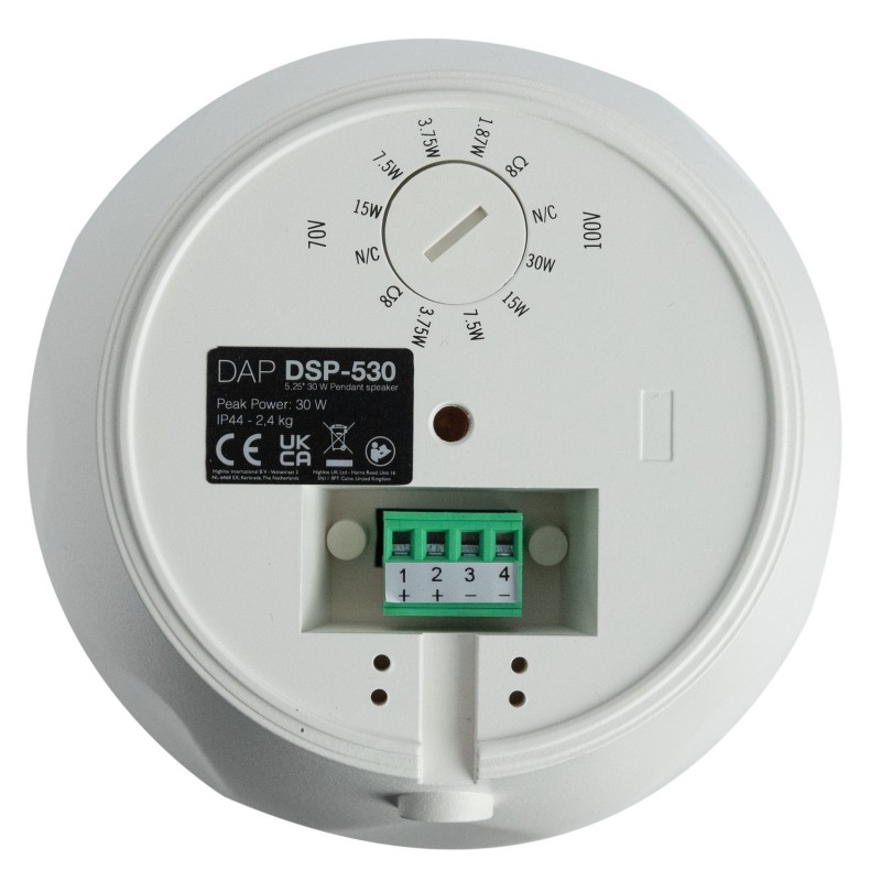 DAP Audio Głośnik wiszący pasywny DPS-530 5.25" - biały DAP Audio Głośnik wiszący pasywny DPS-530 5.25" - biały