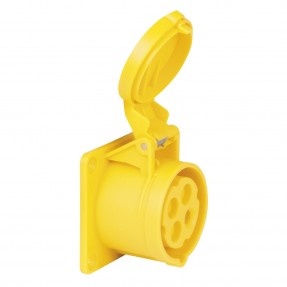 PCE Gniazdo zasilające CEE 16 A/110 V 4P żeńskie IP44 - zółte