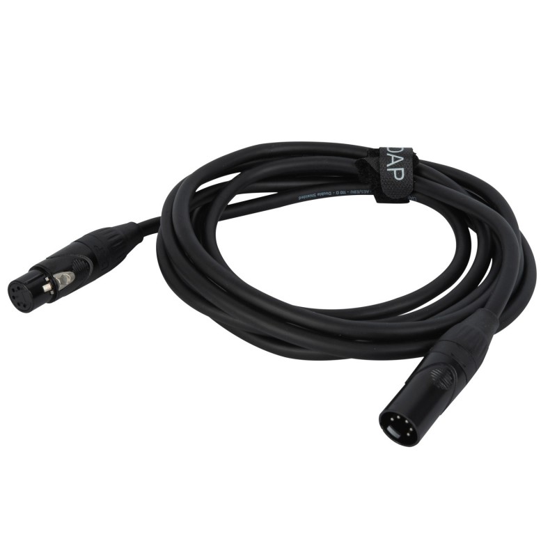 DAP Audio Kabel DMX XLR/M 5P - XLR/F 5P - 1,5 m