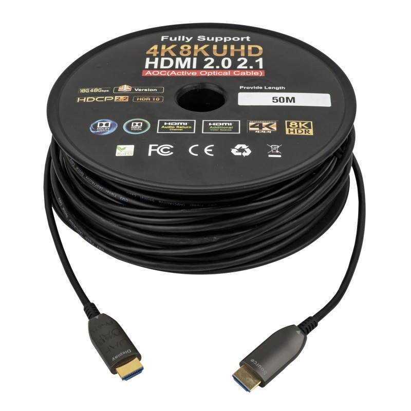 DAP Audio Kabel HDMI 2.0 AOC 4K - 50 m
