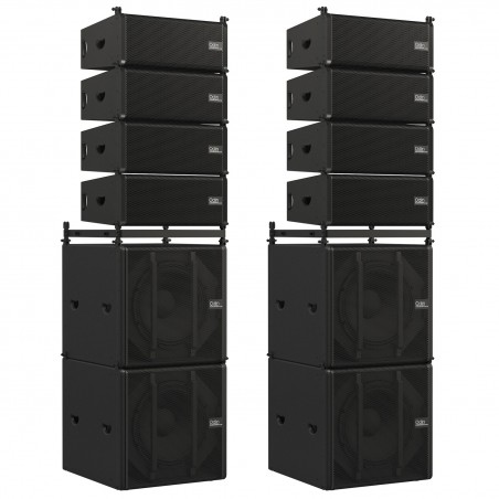 DAP Audio Kompletny zestaw stojący z 8 satelitami i 4 subwooferami Odin Stack Set