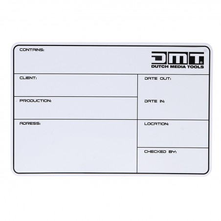 DMT Dutch Media Tools Magnetyczna etykieta na walizkę transportową z taśmą 3 m i markerem