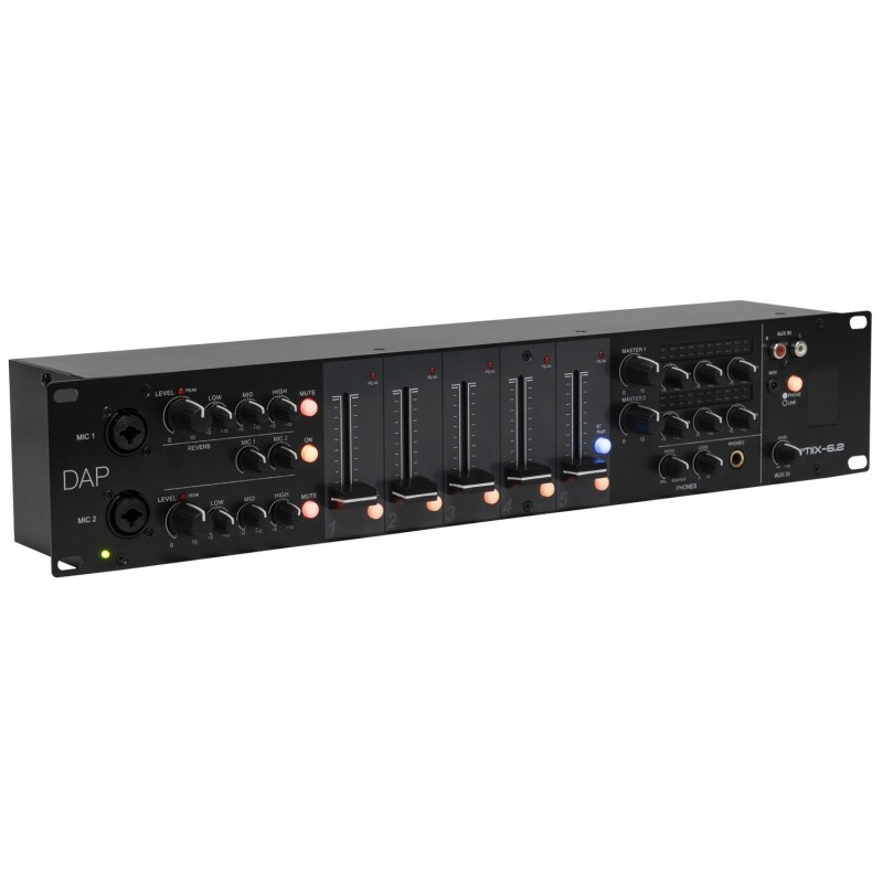DAP Audio Mikser instalacyjny 7-kanałowy IMIX-6.2