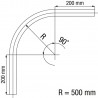 Wentex Narożnik 90 ° Eurotrack - czarny, R  500 mm