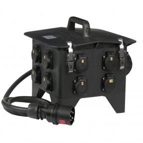 PCE Rozdzielacz zasilania MPD-832CEE CEE 32 A 8x Schuko - 2x CEE 16 A 5P