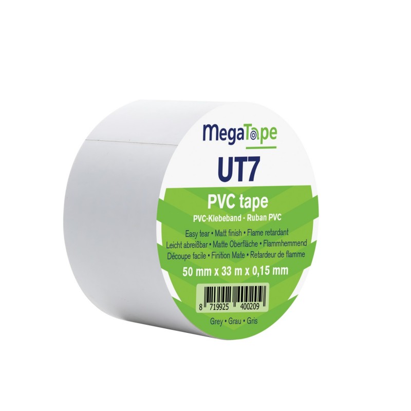 MegaTape Taśma PVC UT7 biała - 50 mm / 33 m
