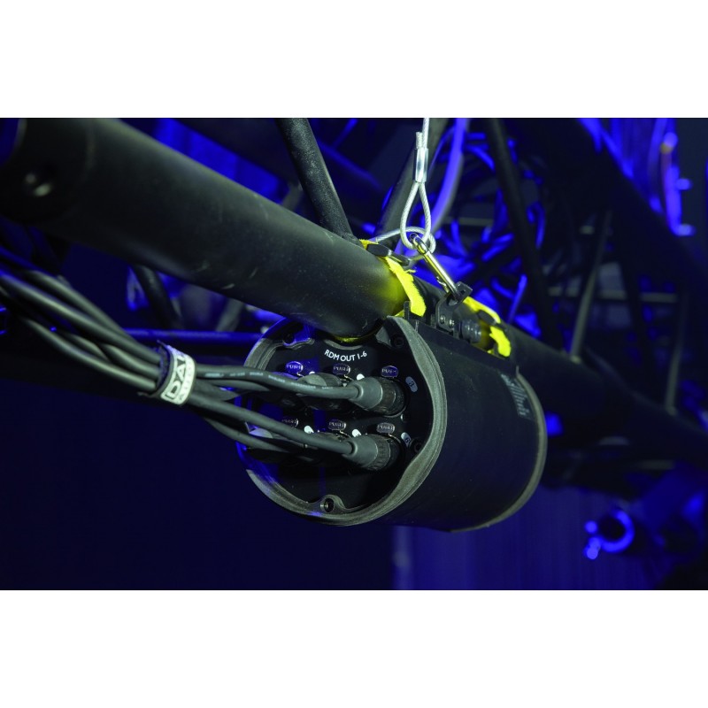 Showtec Wzmacniacz sygnału DMX/RDM Truss Booster RDM 1-6 5P XLR do montażu na kratownicy Showtec Wzmacniacz sygnału DMX/RDM Truss Booster RDM 1-6 5P XLR do montażu na kratownicy