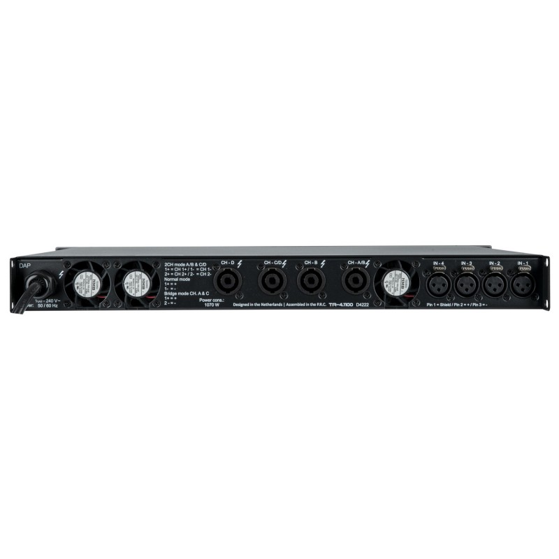 DAP Audio Wzmacniacz TA-4.1100 z procesorem DSP DAP Audio Wzmacniacz TA-4.1100 z procesorem DSP