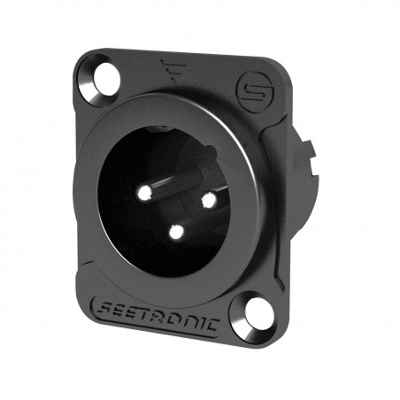 Seetronic Złącze montażowe XLR 3P męski
