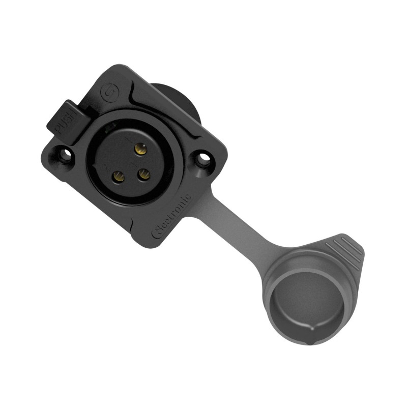 Seetronic Złącze montażowe XLR 3P męski IP65 Seetronic Złącze montażowe XLR 3P męski IP65