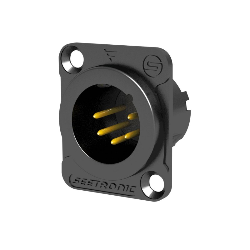 Seetronic Złącze montażowe XLR 5P męski Seetronic Złącze montażowe XLR 5P męski
