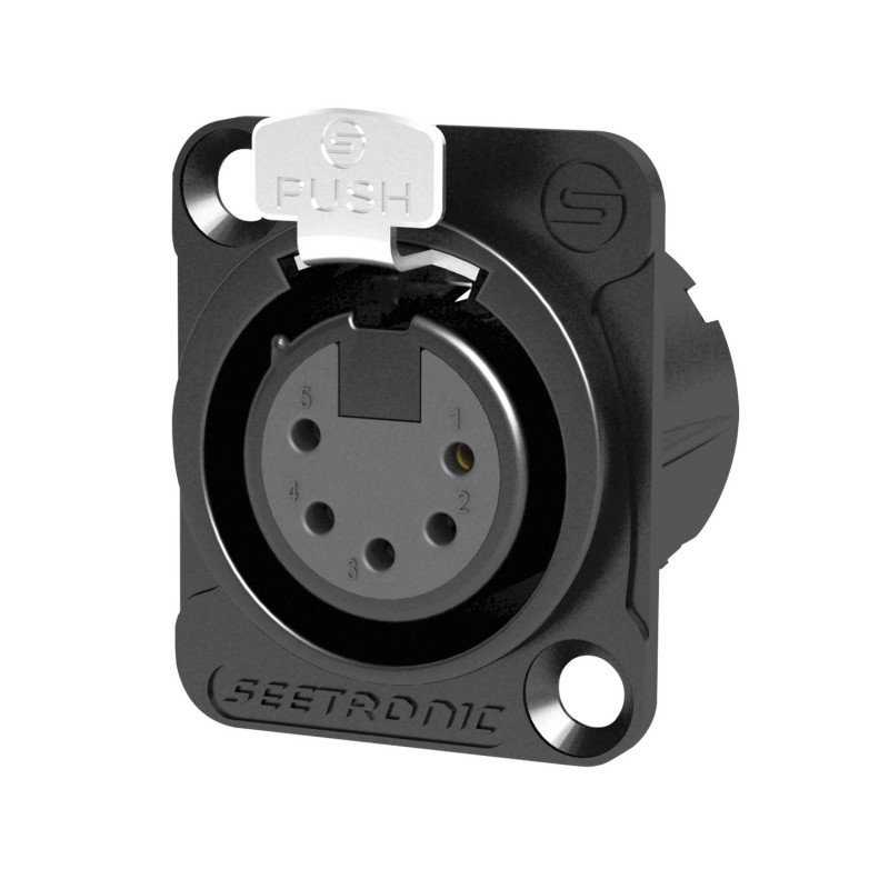Seetronic Złącze montażowe XLR 5P żeński Seetronic Złącze montażowe XLR 5P żeński