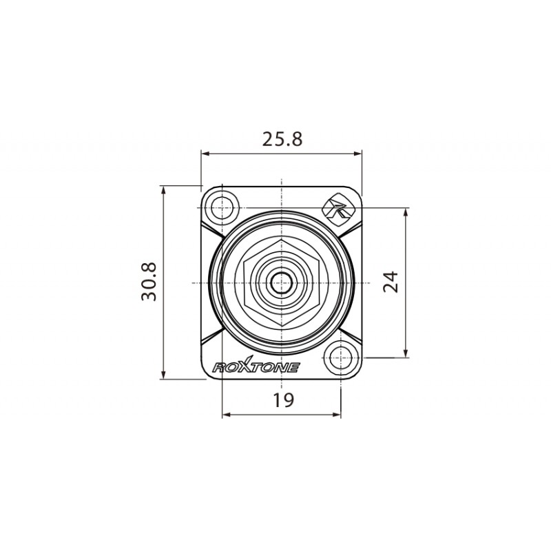 Roxtone RF2D-N-BK - Gniazdo typu RCA